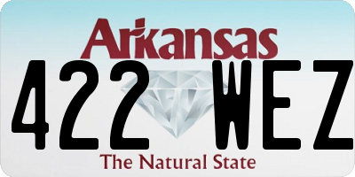 AR license plate 422WEZ