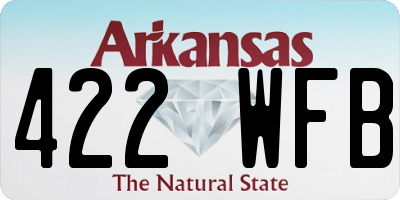 AR license plate 422WFB