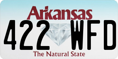 AR license plate 422WFD