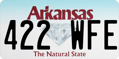 AR license plate 422WFE
