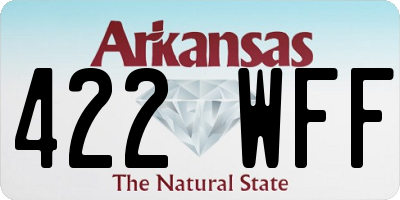 AR license plate 422WFF