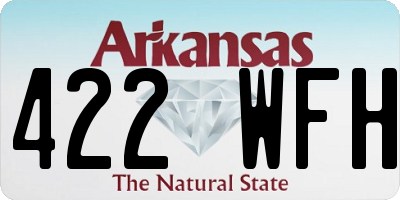 AR license plate 422WFH