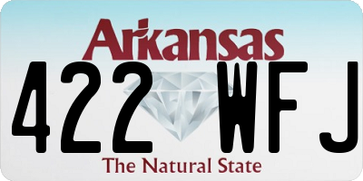 AR license plate 422WFJ