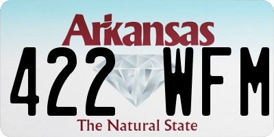 AR license plate 422WFM