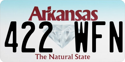 AR license plate 422WFN