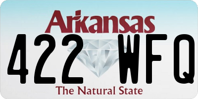 AR license plate 422WFQ