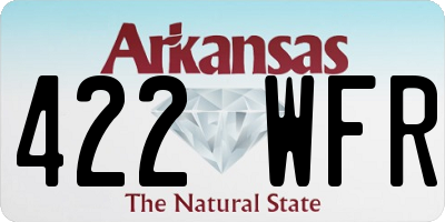 AR license plate 422WFR
