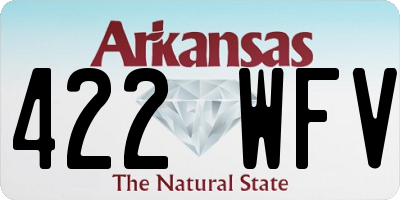 AR license plate 422WFV