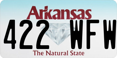 AR license plate 422WFW