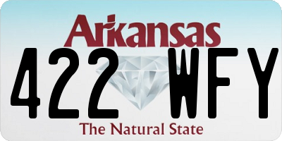 AR license plate 422WFY