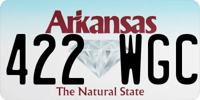 AR license plate 422WGC