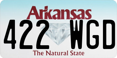 AR license plate 422WGD