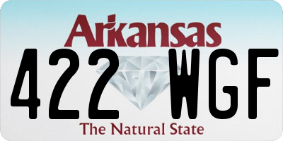 AR license plate 422WGF