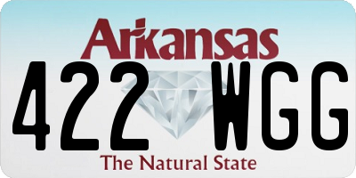 AR license plate 422WGG