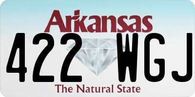 AR license plate 422WGJ