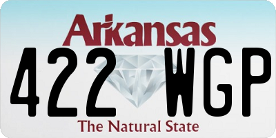 AR license plate 422WGP