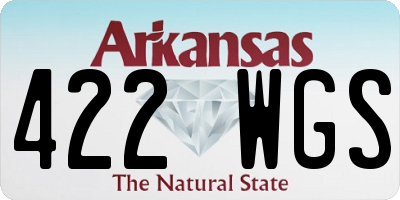 AR license plate 422WGS