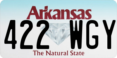 AR license plate 422WGY
