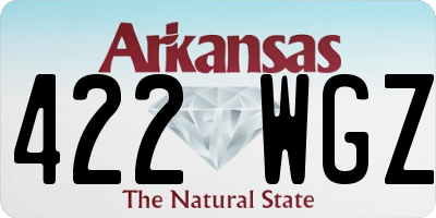 AR license plate 422WGZ