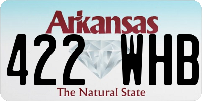 AR license plate 422WHB