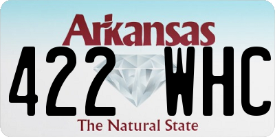AR license plate 422WHC