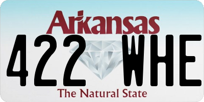 AR license plate 422WHE
