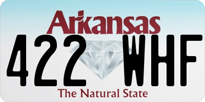 AR license plate 422WHF