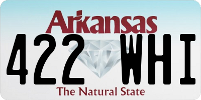 AR license plate 422WHI