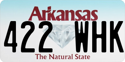AR license plate 422WHK
