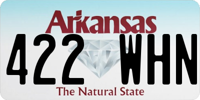 AR license plate 422WHN