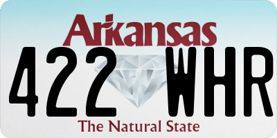 AR license plate 422WHR