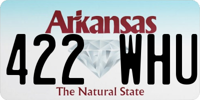 AR license plate 422WHU