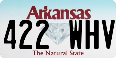 AR license plate 422WHV