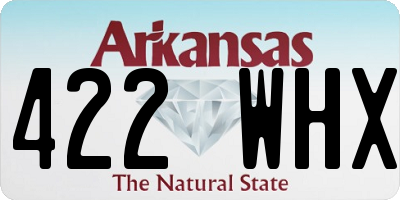 AR license plate 422WHX