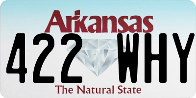 AR license plate 422WHY