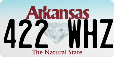 AR license plate 422WHZ