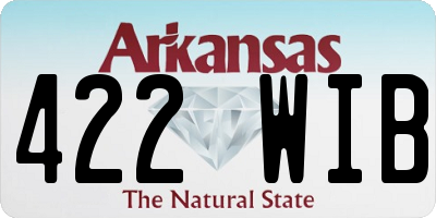 AR license plate 422WIB