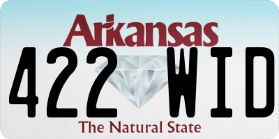 AR license plate 422WID