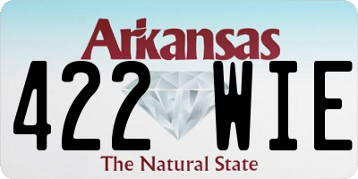 AR license plate 422WIE