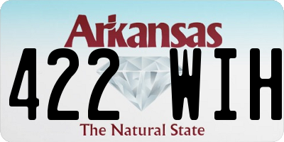 AR license plate 422WIH