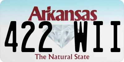 AR license plate 422WII