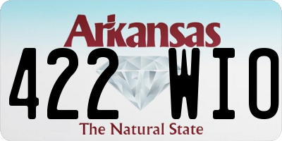 AR license plate 422WIO