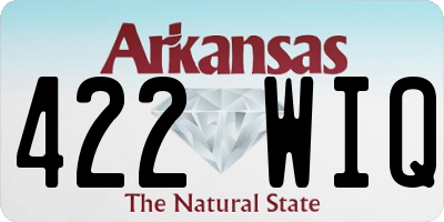 AR license plate 422WIQ