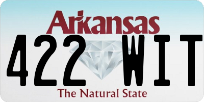AR license plate 422WIT