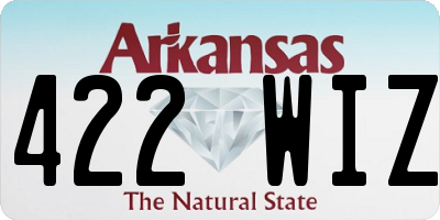 AR license plate 422WIZ