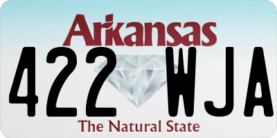 AR license plate 422WJA