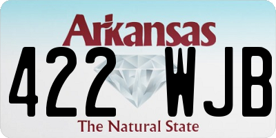 AR license plate 422WJB