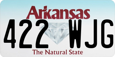 AR license plate 422WJG