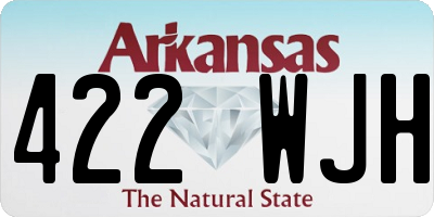 AR license plate 422WJH