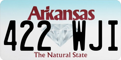 AR license plate 422WJI